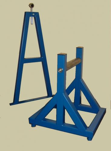 blue-metal-stands